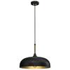Lincoln 1 Pendant Lamp E27 Black Milagro Mlp8030