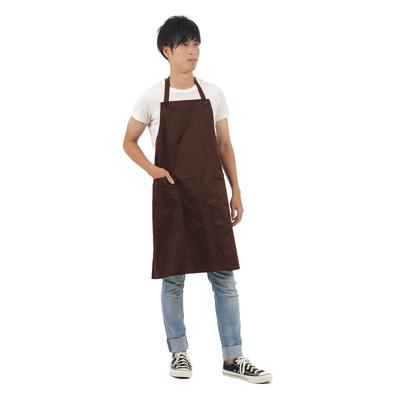 [modalità sorriso] Grembiule da collo regolabile, Elegante, Tinta unita, con tasche, Unisex, Design semplice, Resistente alle pieghe, per casa, bar e asilo nido