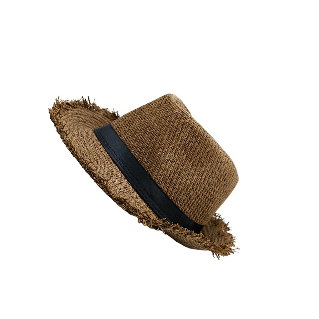 

WUUISDNX Солнцезащитная шляпа с широкими полями из соломы для стильного летнего образа, дышащая, простая пляжная шляпа, солнцезащитная шляпа для активного отдыха, хаки кофейный