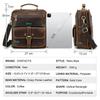 CONTACT'S Genuine Leather Sling Shoulder Bags for Men High Quality Messenger Business Bags Durable Men Crossbody Bags for 8.3 Inch Pad