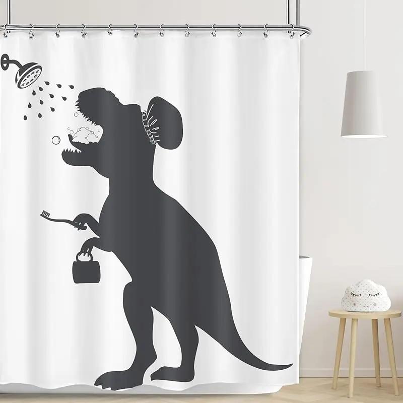 

Cute Dog Diving Shower Curtain, Waterproof & Mildew-Resistant Bath Curtain With Fun Ocean Design For Kids Bathroom Decor W60H190(CM)-1 Pcs