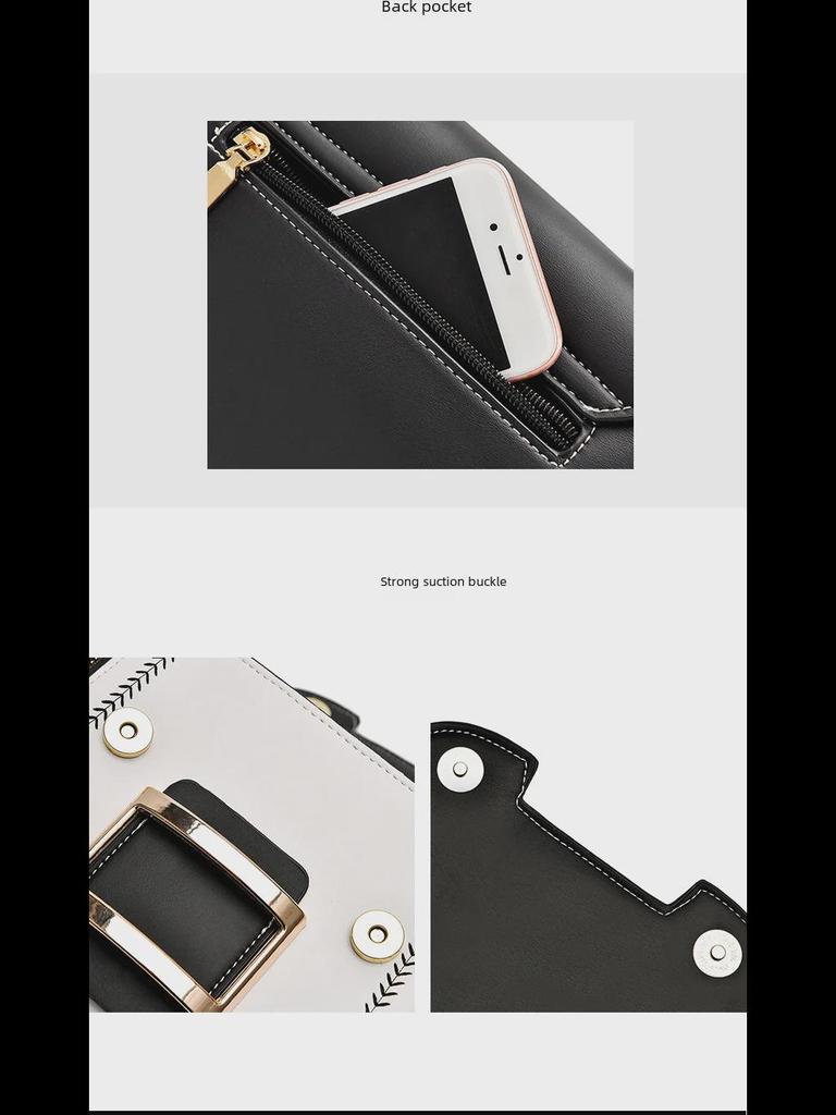 2021 Women's Large-Capacity Shoulder Bag: European & American Fashion, Handheld Messenger Square Bag