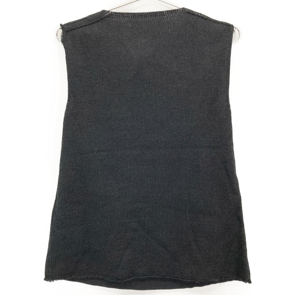 JIL SANDER JSWS751308 Black Knit Sleeveless Top tops 34 blackUsed