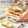 Creative Ceramic Soy Sauce Dish Spice Plate 2/3 Grids Dinner Plates Household Snack Plate Kitchen Accessories