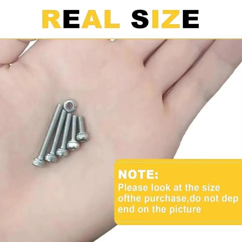 VKKM 150 Piece M3 304 Stainless Steel Hexagon Socket Screw Set, Multiple Sizes, Equipment Assembly, Essential for Fastening.