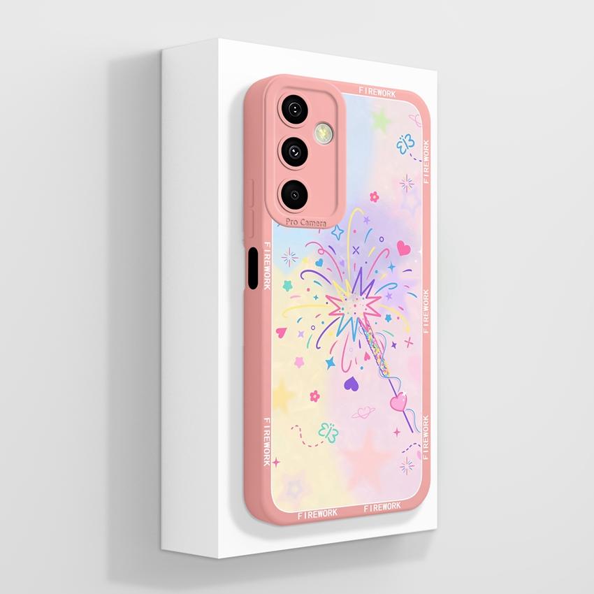 Husă Pentru Samsung M36 M55 M56 A25 A26 A17 F56 Husă Telefon Floare Pictură în Ulei Frumoasă Protecție Ecran Bară de Protecție Moale Husă Rezistentă la Praf Pentru Carcasă Samsung