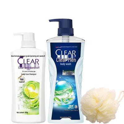 Clear Men's Oil Control Shampoo & Hydrating Body Wash Set