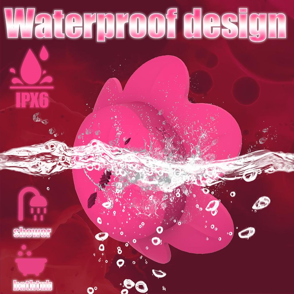 Rose Nipple Clamps Vibrator Female Wearable Adjustable Remote Control Nipples Stimulator Sex Pleasure Adult Toys for Women