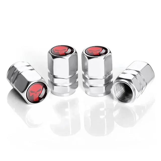 Aluminum Car Tire Valve Stem Caps Wheel Nipple Cover AirCover Tire Valve Cap Set for Cars SUVs Bike Trucks and Motorcycles Tools