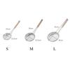 Stainless Steel Handhold Frying Skimmer Wooden Handle Fine Mesh Skimmer Spoon for Cooking Multifunctional Kitchen Accessories