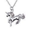 Horse Pendant Necklace Equestrian Animal Charm Jewelry 40cm Short Chain