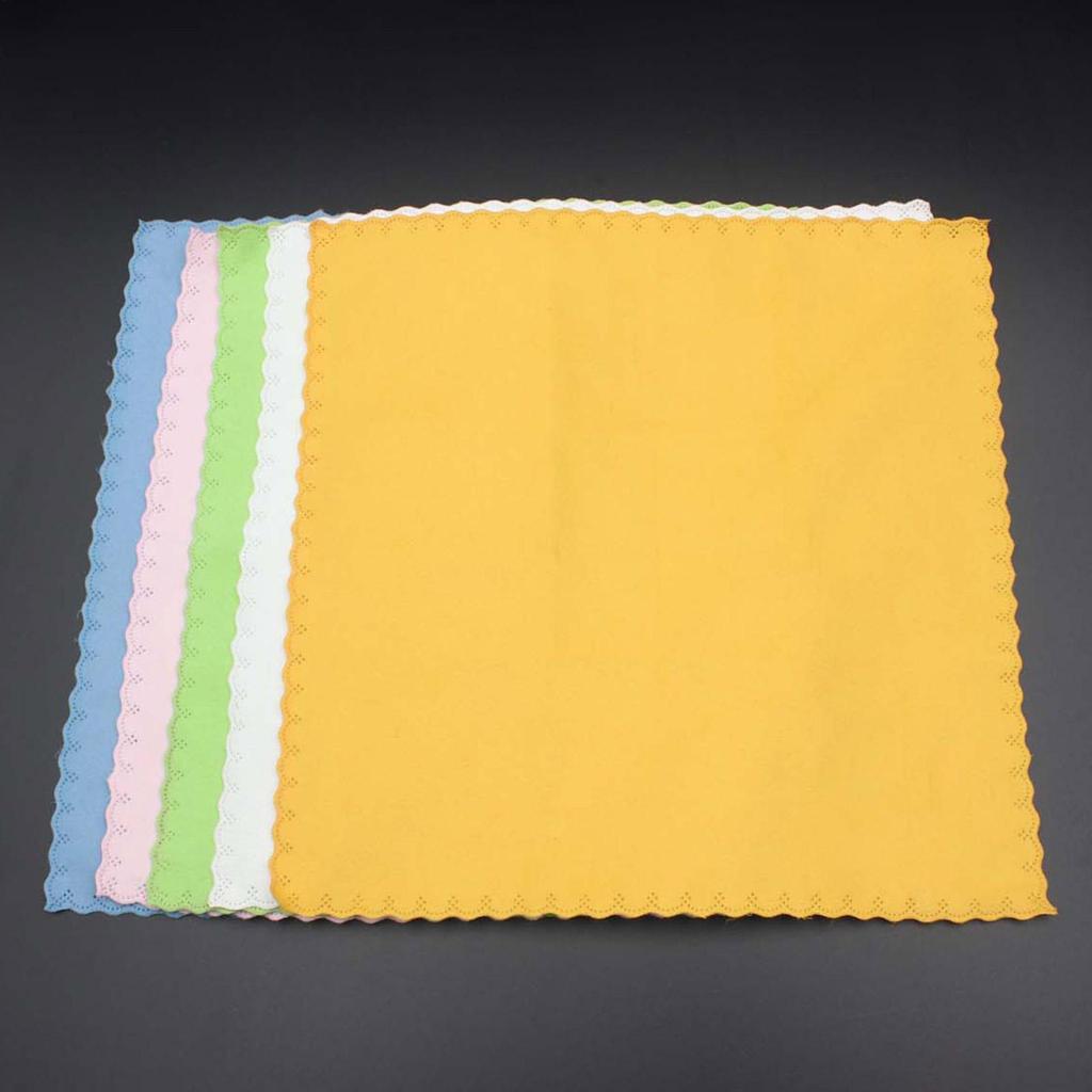 Cleaning Microfiber Cloths 5 Pieces Electric Bass Wiper Anti Static Polishing Cloth For Piano Violin Guitar Electric Bass Wind