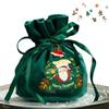 Antlers Christmas Eve Gift Bag Santa Claus Gift Drawstring Pouch Christmas Candy Bag  Home Decor