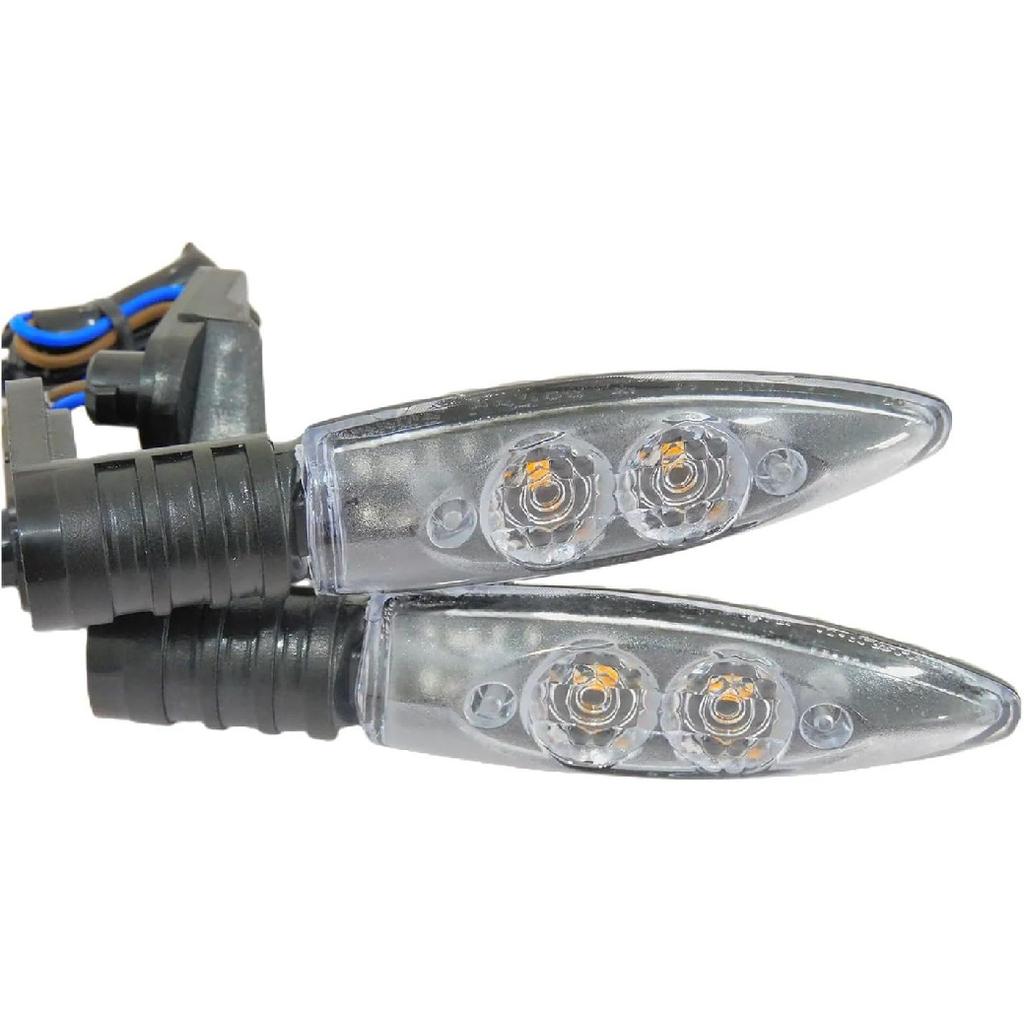 2xMotorcycle Front Rear Turn Indicator Signal LED Lights Compatible With BMW R 1200 GS ADVENTURE 2006-2013 K1200R K1300R F800S F800R F800GS(Rear
