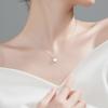 925 Sterling Silver Sweet Shell Clavicle Chain Necklace for Women Pendant Necklace Jewelry Gifts