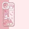 Sanrio Lovely Kuromi Melody Case For Xiaomi MI 15T Pro POCO F7 X7 X6 F5 X4 GT M4 Pro 5G   Transparent INS Soft Phone Casing