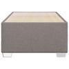 Bed Frame without Mattress Taupe 80 x 200 cm Fabric