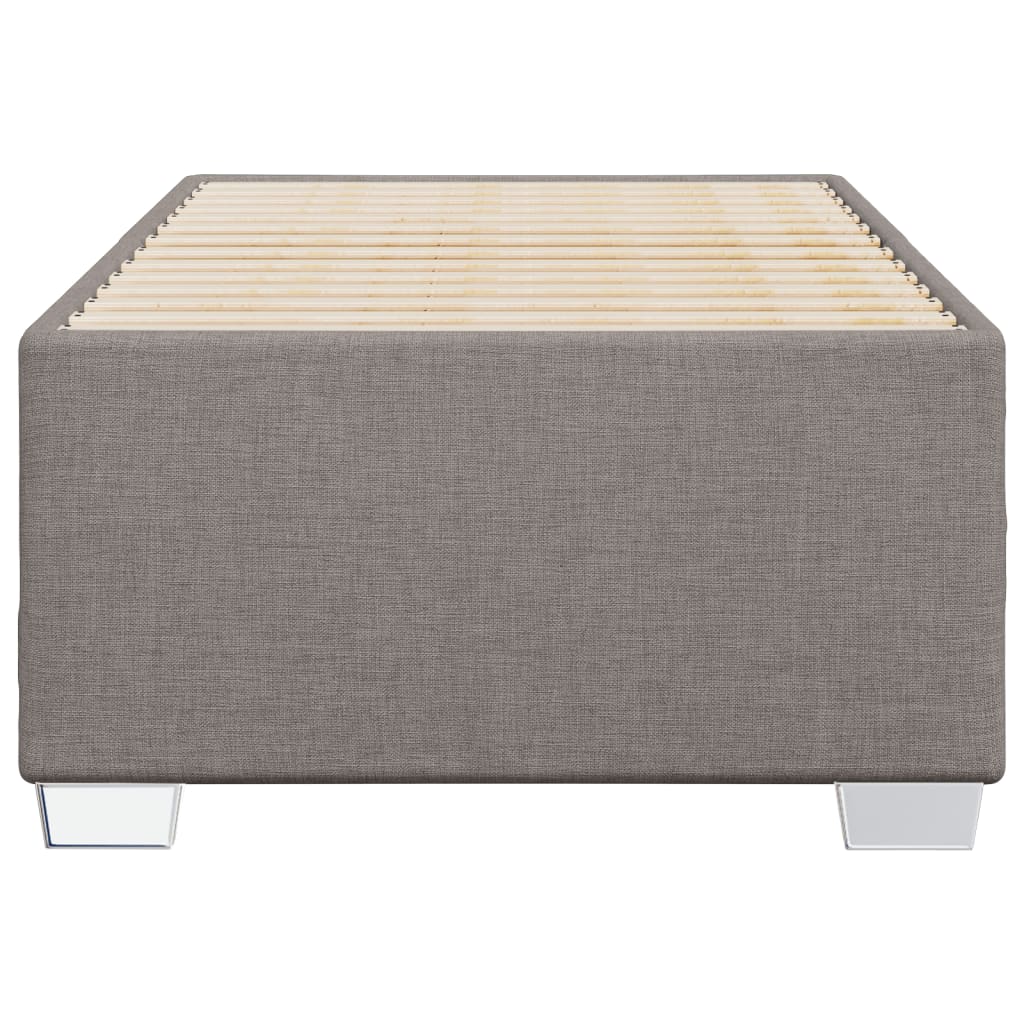 Bed Frame without Mattress Taupe 80 x 200 cm Fabric