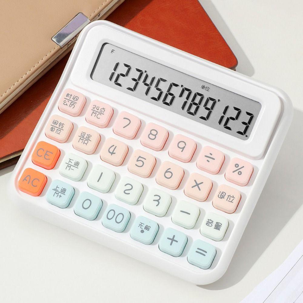 Easy To Use 12 Digits Calculator Candy Color Finance Calculator  School Stationery