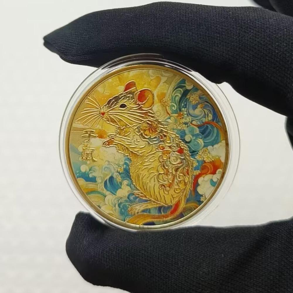 Colorful Zodiac Commemorative Medals, 12 pieces, Cartoon Zodiac Coins, Small Gifts, Random Gifts, Christmas gift, Stocking stuffers