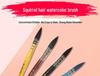 Aishake Imitation Squirrel Hair Watercolor Brush - Red Fat Man Mop, Single Stick, Made with Imported Nylon Hair