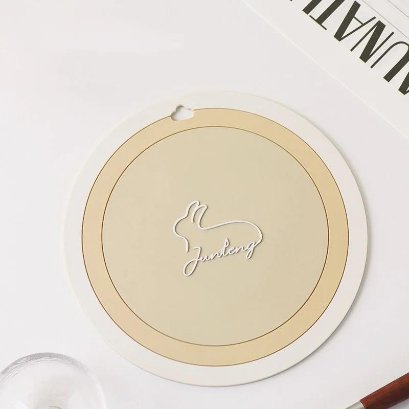 

Силиконовые круглые однотонные подставки, термоизоляционные, водонепроницаемые, маслостойкие коврики, утолщенные коврики для дома и декора, кухонная утварь