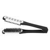 Double Sided Brush Clamp Multifunctional Hair Brush Straightener Styling Tool for Women Men