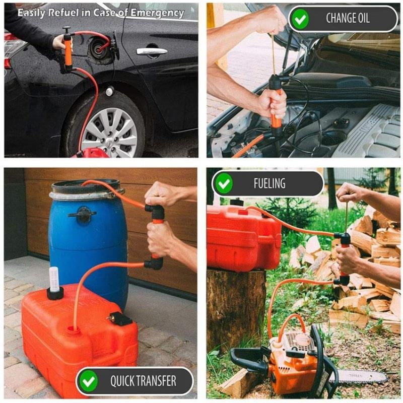 Manual Oil Pump For Pumping Oil Gas Siphon SuckerTransfer Hand Pump For Oil Liquid Water Chemical Transfer Pump Car-Styling