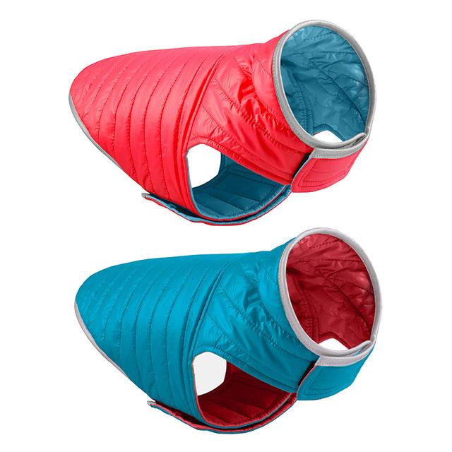 Autumn Winter Pet Clothes Reflective Dog Down Jacket Double-sided Nylon Spinning Waterproof Warm Dog Jacket Clothes Small Dogs