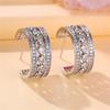 Fashion Copper Alloy Zircon Jewellery Drop Earrings For Women Wedding Party Gifts