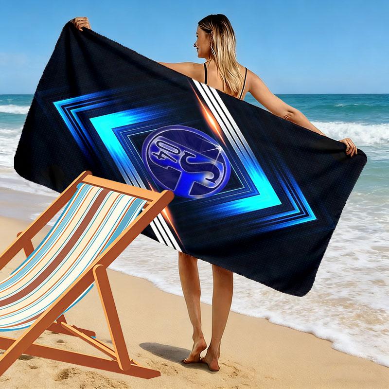 FC Schalke 04 Beach Towel, Large Soft Quick Dry Towel for Beach Camping Swimming