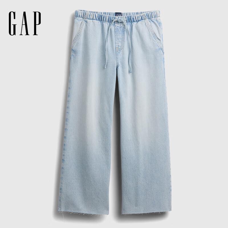 

GAP Women s Pure Cotton Loose Straight Cropped Jeans L