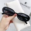 Small Oval Sunglasses Women Vintage Brand Retro Black White Sun Glasses Classic Shades Female Oculos UV400