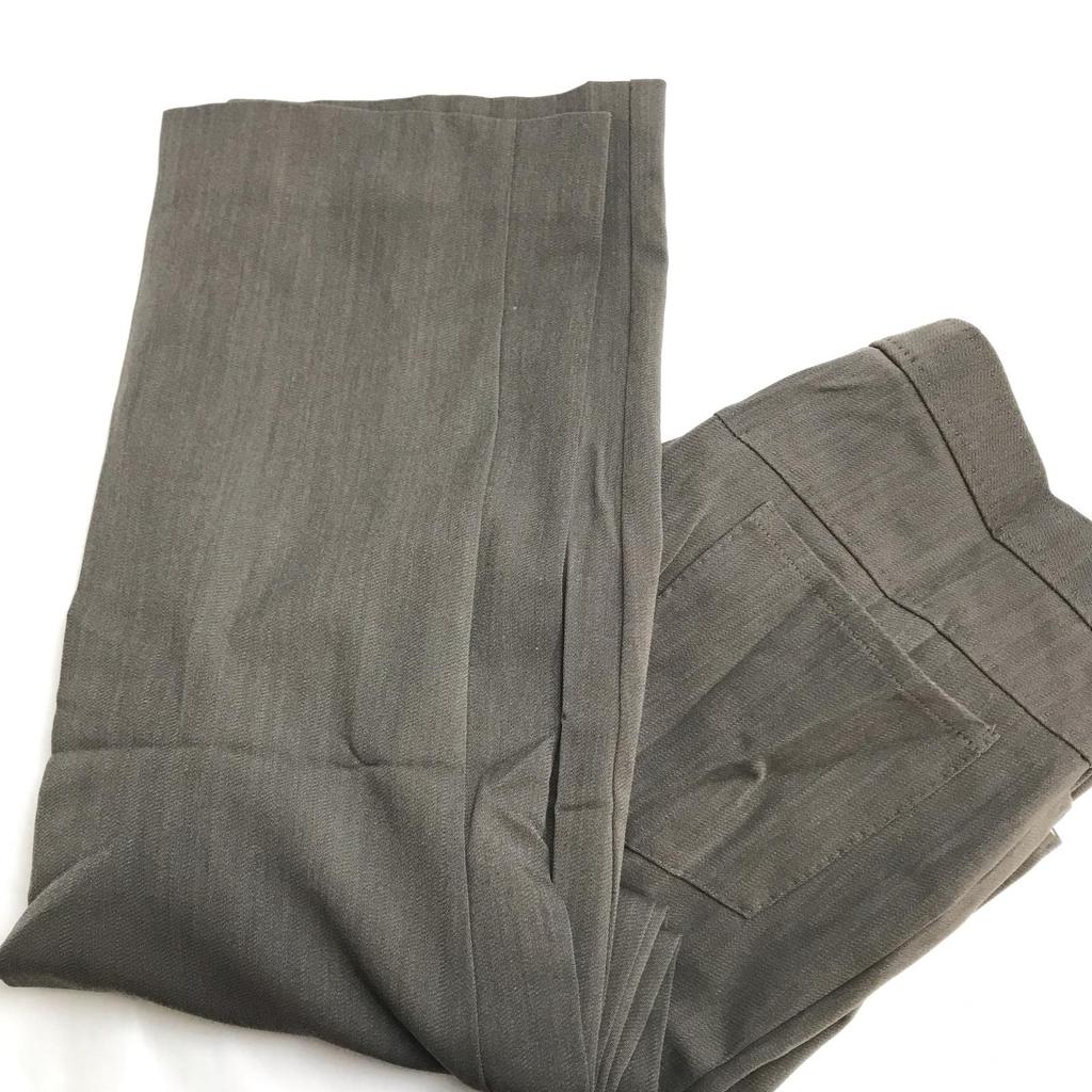 MAX MARA Italy Pantsuit Set Women’s L J42 Mao Collar Zip Jacket Brown(USED)