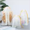 Organizador Portátil para Zapatos Bolsa de Almacenamiento para Viaje Bolsa de Almacenamiento Transparente Impermeable de Plástico Bolsas Ecológicas con Cordón Bolsas de Cosméticos