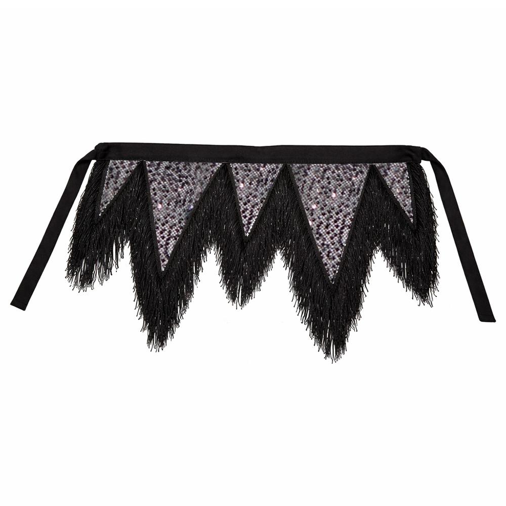 

Sequins Belly Dance Hip Scarf Adjustable Waist Chain Fashion Triangular Hip Scarf Women чёрный