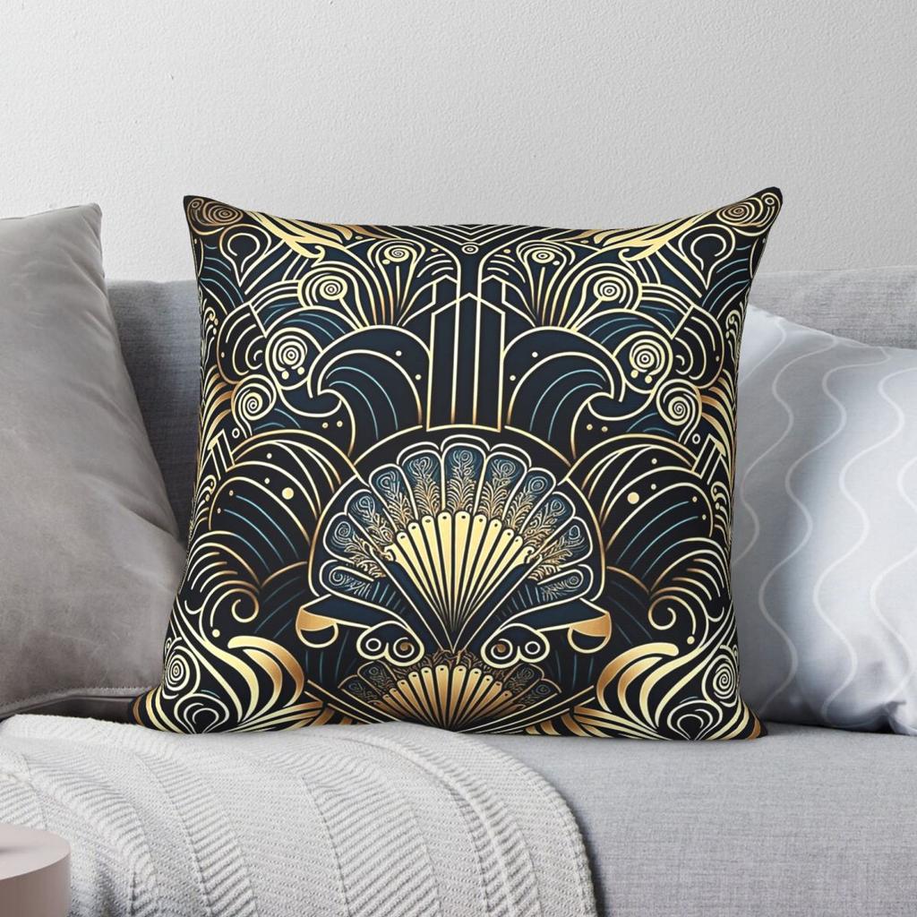 Gatsby Gardens Pillowcase Polyester Linen Velvet Pattern Zip Decor Home Cushion Cover
