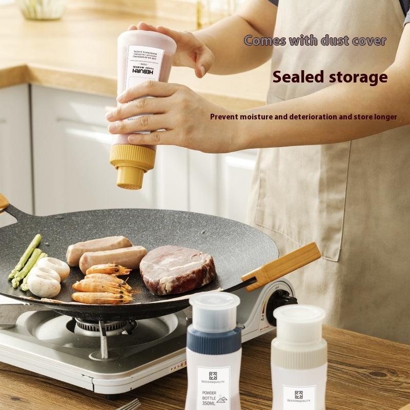 350ml Láhev na koření Pepř Koření Sůl Cukr Nádoba Nádoba na mouku Nádoba na grilovací prášek Láhev na koření Kuchyňské třídění Úložná láhev