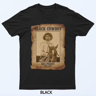 T-shirt Western Rodeo Melanin History Cowboy Nero Bill Pickett