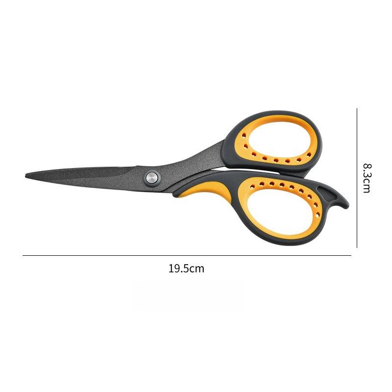 Non Adhesive Rust Proof Scissors for Household Use Stainless Steel Black Blade Sharp Manual Disassembly Express Delivery Office
