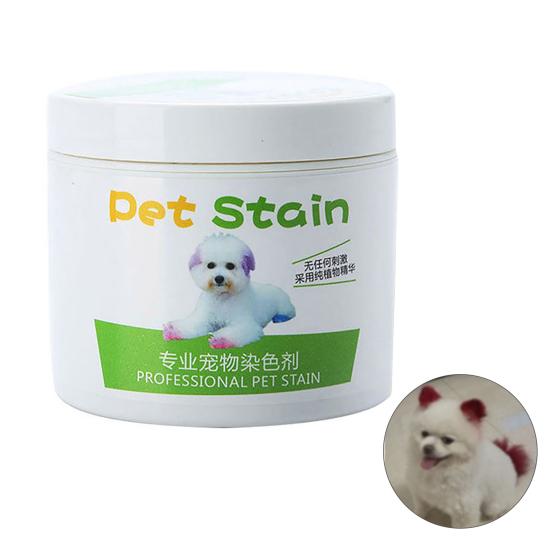 Haustierfarbe ohne Erhitzen Ungiftige Temporäre Haarfarbe Creme für Hunde Katzen Sichere Haut Seidige Lebendige Farben für Partys Fotos und Feiertage