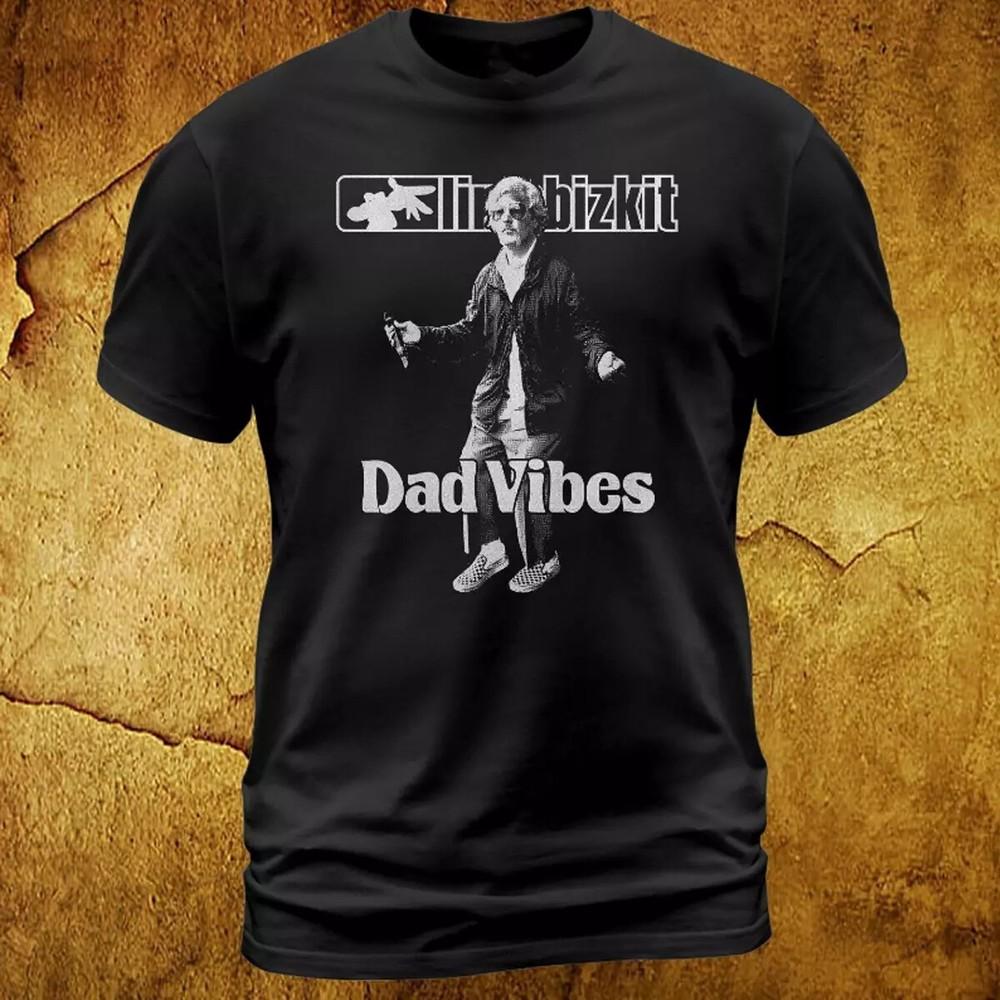 Футболка Limp Bizkit Dad Vibes черная Хлопок Унисекс Все Размеры Унисекс Футболка XXXL