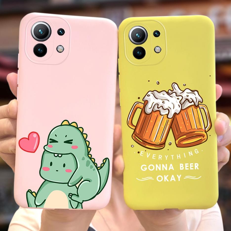 For Xiaomi Mi 11 Lite 5G Case Cute Fashion Painted Cover Soft TPU Phone Case For Xiaomi Mi 11 Pro Mi11 Lite 11Lite Fundas Bumper