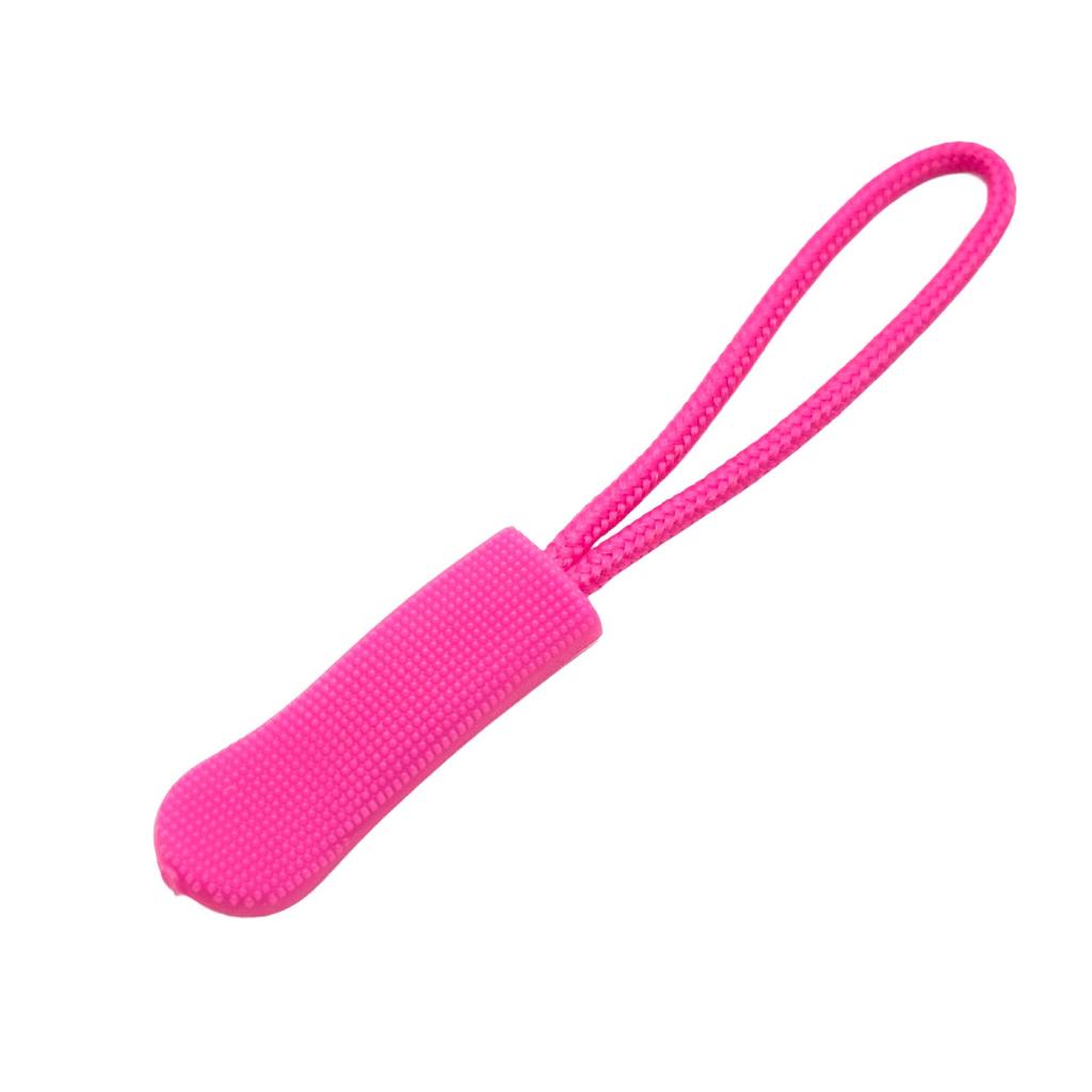 Colored PVC Zipper Pull Rope with Removable Drawstring and Rubber Pull Tab for Bags and Luggage