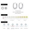 D Color Sparkling Moissanite Earrings 925 Sterling Silver Classic Shining Circle Hoop Earrings For Women Fine Jewelry