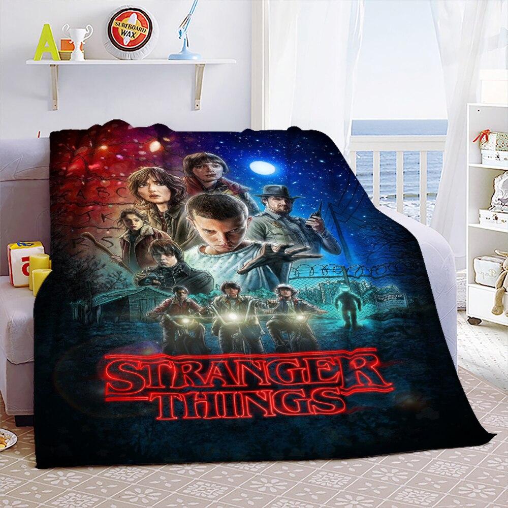 Eddie Munson Stranger Things Tragbare Warme Überwurfdecken für Bettwäsche Reise