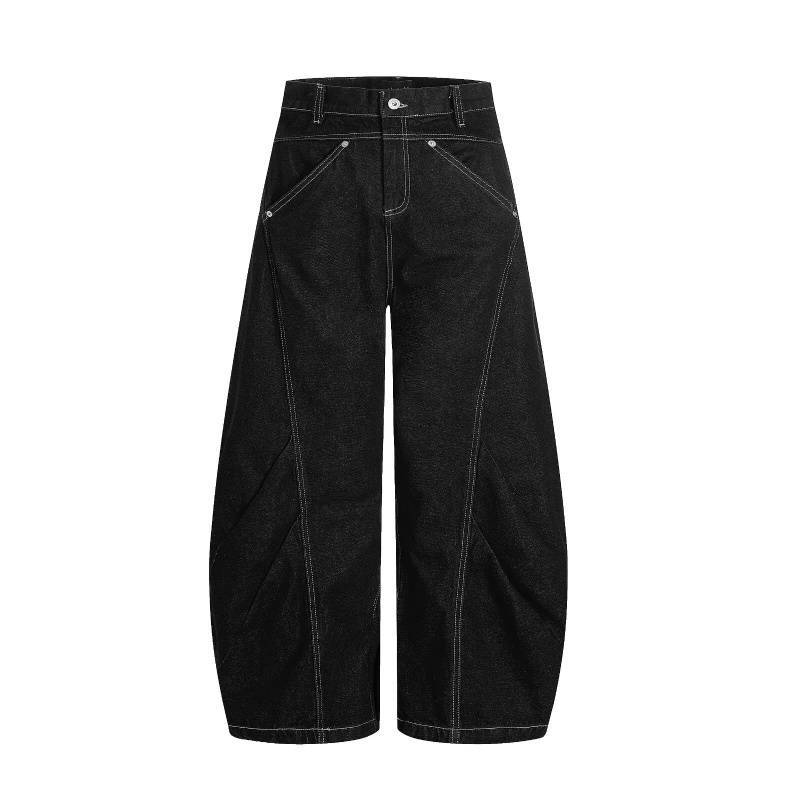 

Женские джинсы bootcut JYL Черные Летний Стиль BF Ленивый Свободные Широкие Джинсовые Брюки 2XL амарантовый