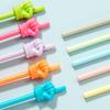 10pcs Simple Macaron/Transparent Teaching Stick Finger Design Handheld Reading Sticks Teaching Pointer Students