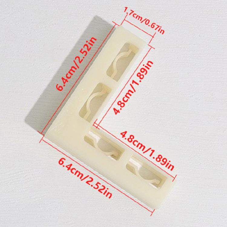 Plastic Corner Vertical Buckle Camera Background Board Accessory Clamp Thickness 48-70mm 90 Degree Right Angle Design