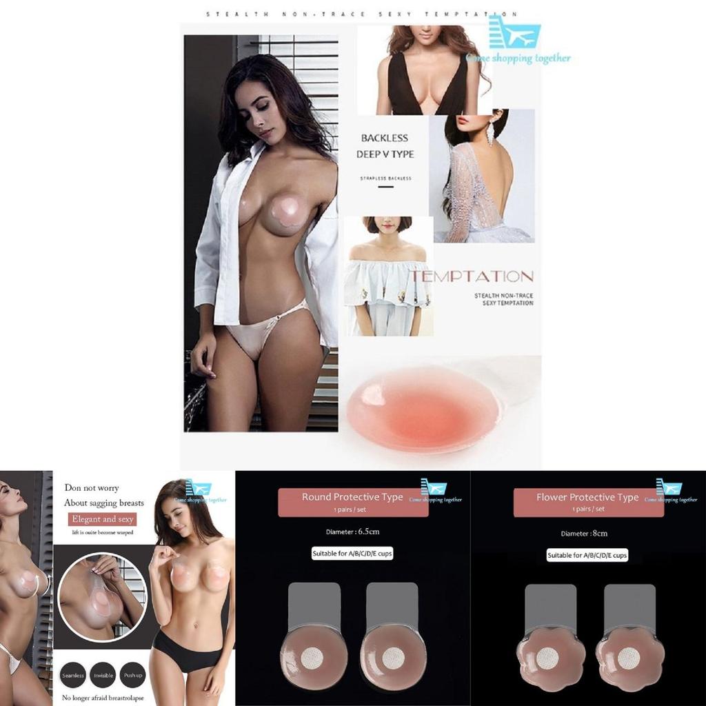 Seamless Womens Sexy Bra Nipple Cover Push High Invisible Bra Strapless Breast